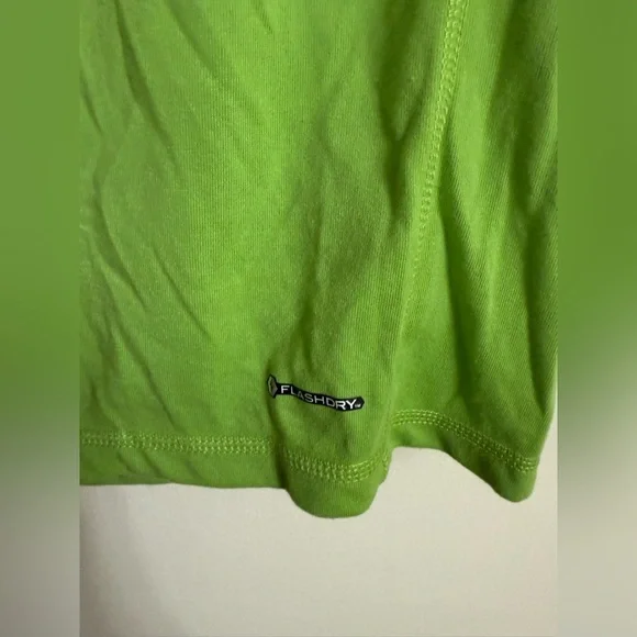 The North Face Mountain Athletic T Shirt Medium Lime Green Short Sleeve Flashdry - Picture 4 of 5
